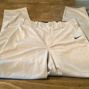 Nike swingman gray baseball pants with black piping. Size medium.